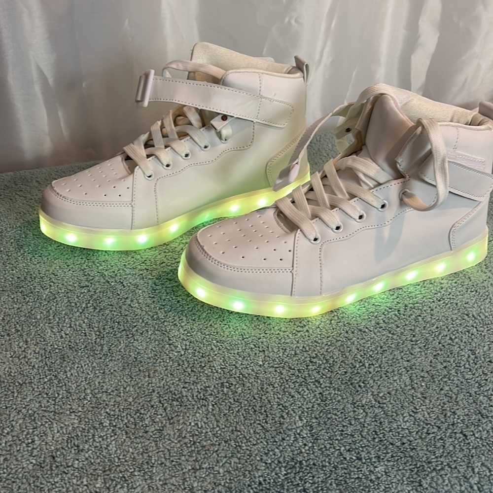 LED light up shoes high top sneakers for women men hip hop - Picture 10 of 13
